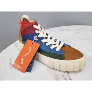 NEW NO BOX FARM Rio‎ Rainbow Sun Platform High Top Sneaker Shoes Size 9 Festival